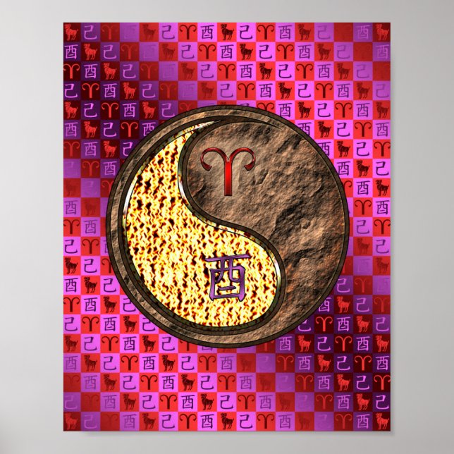 Aries & Earth Rooster Poster (Front)