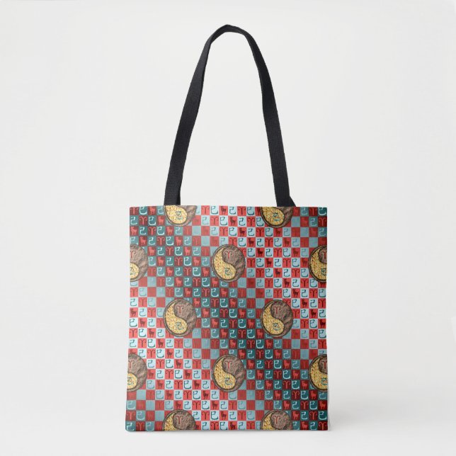 Aries & Earth Snake Tote Bag (Front)