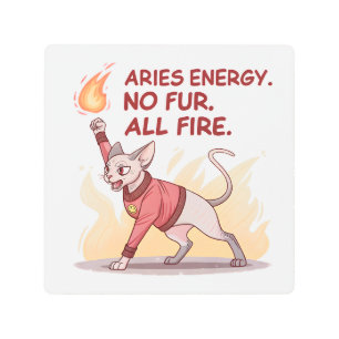 Aries Energy Sphynx Cat No Fur All Fire Art