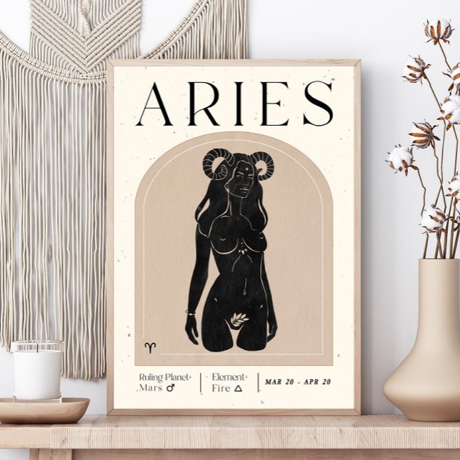 Aries Feminine Zodiac Poster (Creator Uploaded)