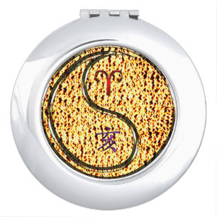 Aries & Fire Boar Compact Mirror