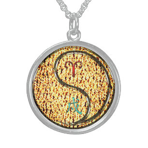 Aries & Fire Dog Sterling Silver Necklace