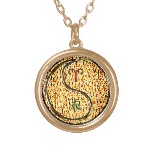Aries & Fire Goat Gold Plated Necklace