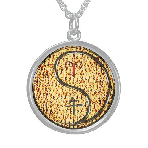 Aries Fire Horse Sterling Silver Necklace