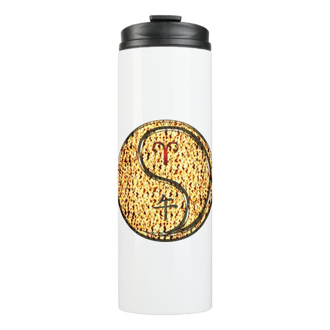 Aries & Fire Horse Thermal Tumbler (Front)