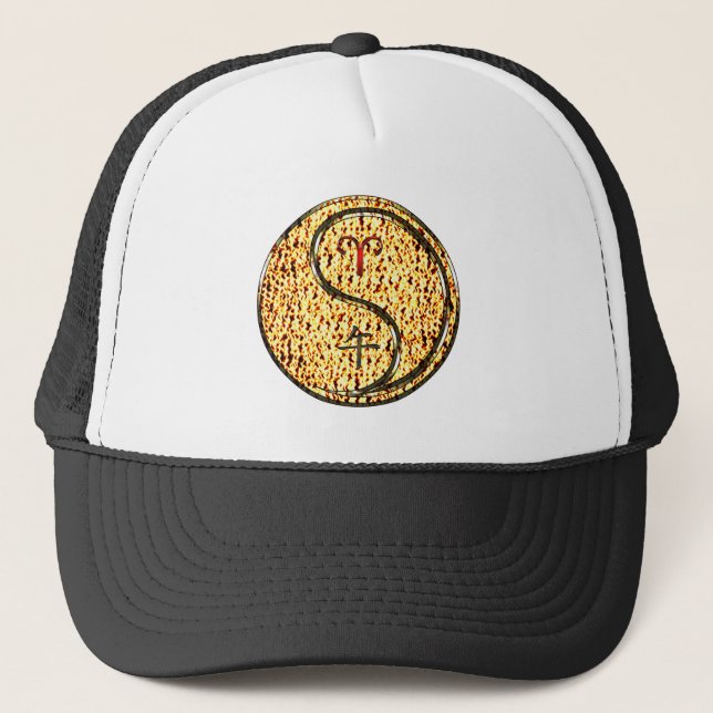 Aries & Fire Horse Trucker Hat (Front)