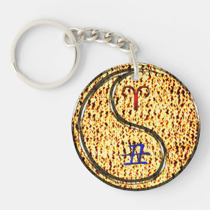 Aries & Fire Ox Keychain
