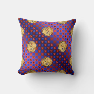 Aries & Fire Ox Throw Pillow