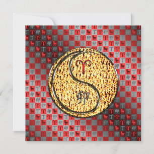 Aries & Fire Rabbit Card