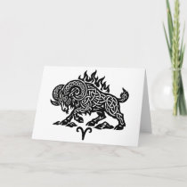 Aries Fire‑Ram – Celtic Haunted Ink Zodiac