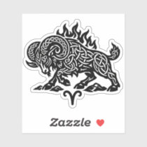 Aries Fire‑Ram – Celtic Haunted Ink Zodiac