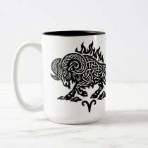 Aries Fire‑Ram – Celtic Haunted Ink Zodiac