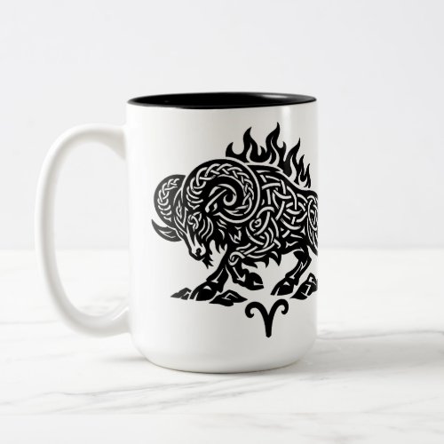 Aries Fire‑Ram – Celtic Haunted Ink Zodiac