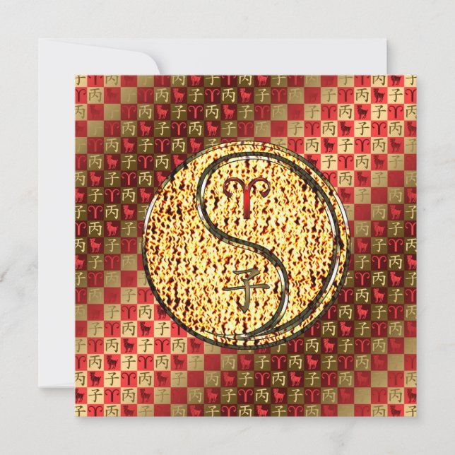 Aries & Fire Rat Card (Front)