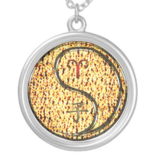 Aries & Fire Rat Silver Plated Necklace
