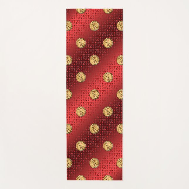 Aries & Fire Tiger Yoga Mat (Front)