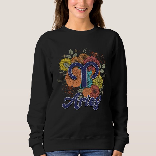 Aries Floral Sweatshirt (Front)