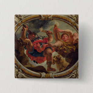 Aries, from the Signs of the Zodiac Button