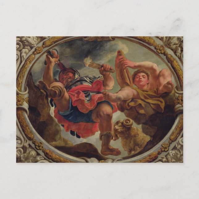 Aries, from the Signs of the Zodiac Postcard (Front)