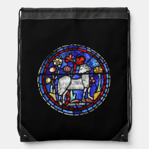 Aries Gothic Stained Glass Windows Backpack