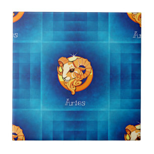 aries horoscope ceramic tile