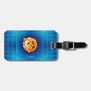 aries horoscope luggage tag