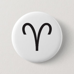 ARIES, HOROSCOPE SYMBOL BUTTON