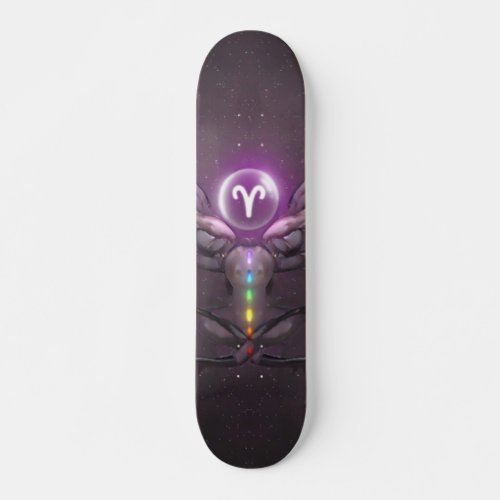 Aries Horoscope Symbol Skateboard