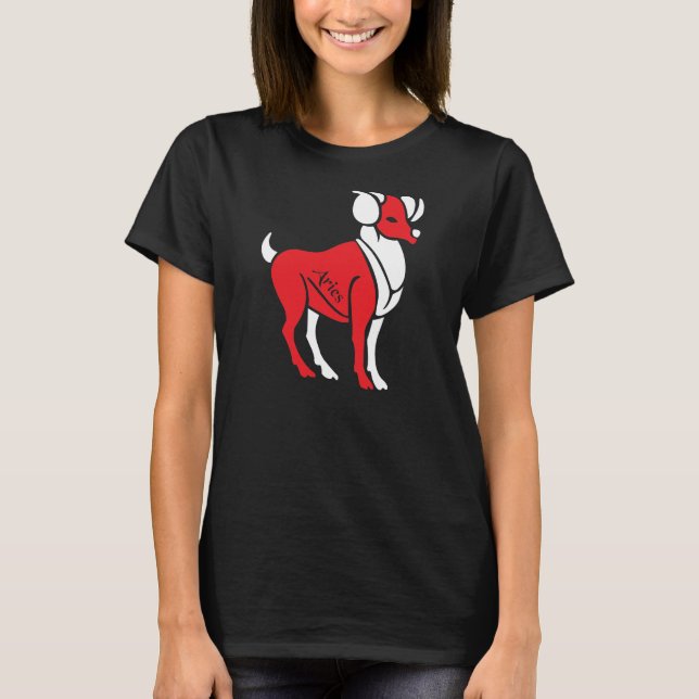 Aries Horoscope T-shirt (Front)