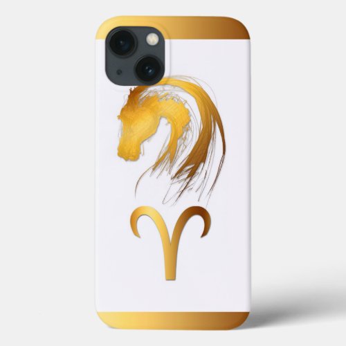 Aries Horse Chinese and Western Astrology Iphone iPhone 13 Case