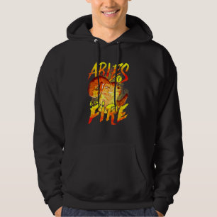 Aries Is On Fire Astrology Zodiac Sign Hoodie
