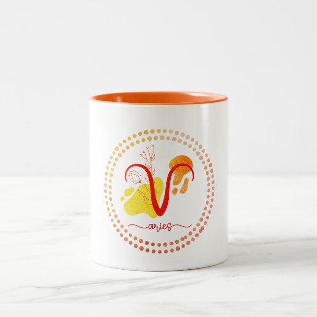 Aries Love Coffee Cup Mug (Center)