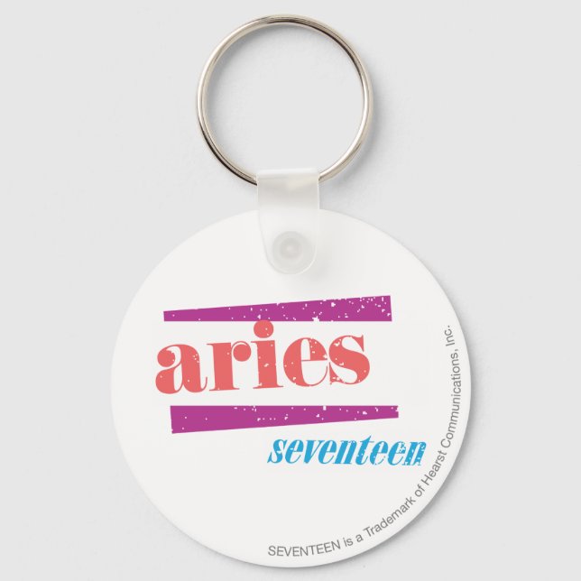Aries Lt Pink Keychain (Front)