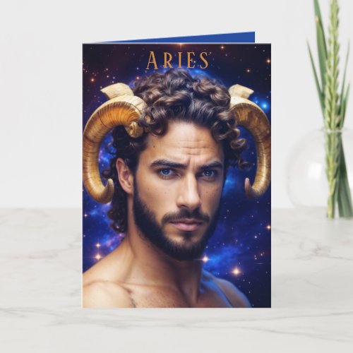 Aries Male Birthday Card