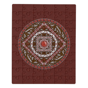 Aries Mandala Acrylic Puzzle