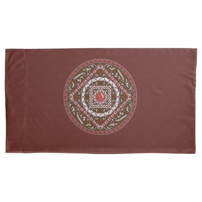 Aries Mandala Pillowcase (Front)