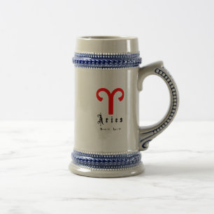 Aries march 21 -april 19 beer stein