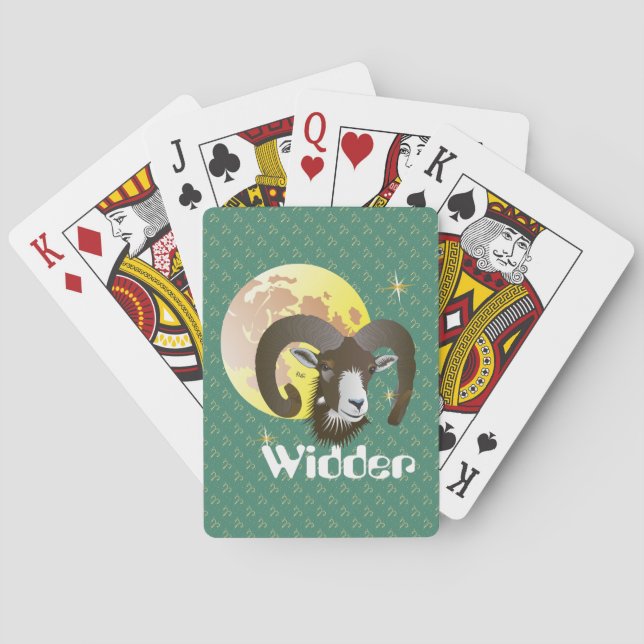 Aries March 21 to April 20 Playing Cards (Back)