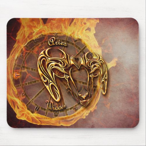 Aries March 21st until April 20th Horoscope Mouse Pad