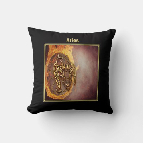 Aries March 21st until April 20th Throw Pillow