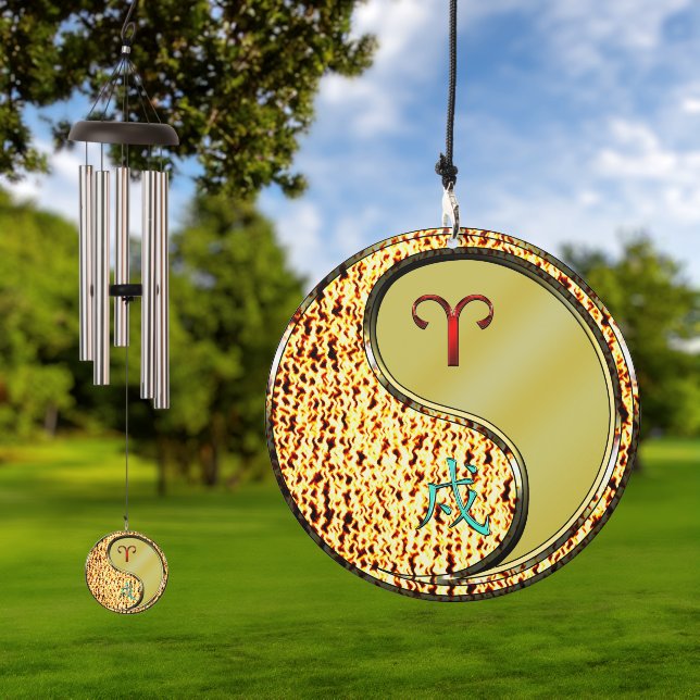 Aries & Metal Dog Wind Chime (Outdoor)