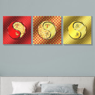 Aries & Metal Dragon Canvas Photo Tile