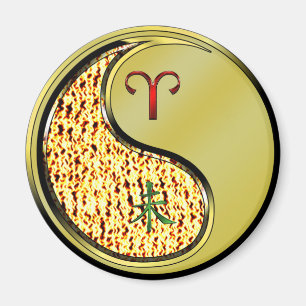 Aries & Metal Goat Magnet