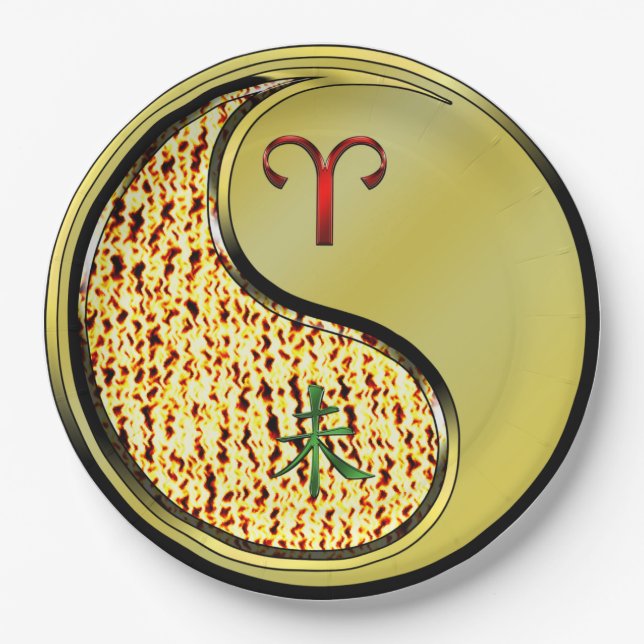 Aries & Metal Goat Paper Plates (Front)