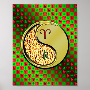 Aries & Metal Goat Poster