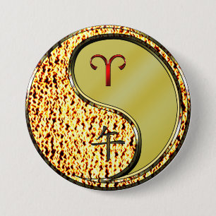 Aries & Metal Horse Button
