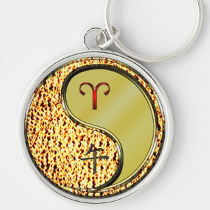 Aries & Metal Horse Keychain