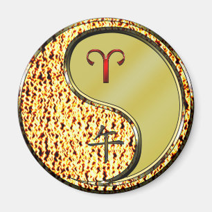 Aries & Metal Horse Magnet