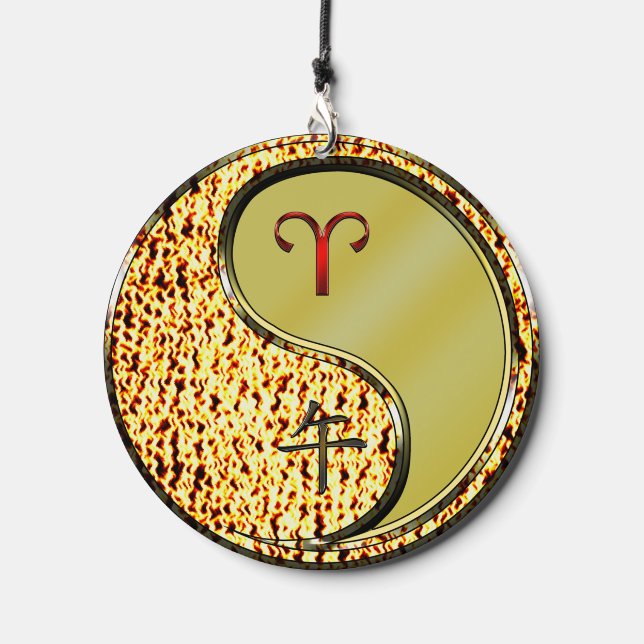 Aries & Metal Horse Wind Chime (Front)