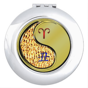 Aries & Metal Ox Compact Mirror